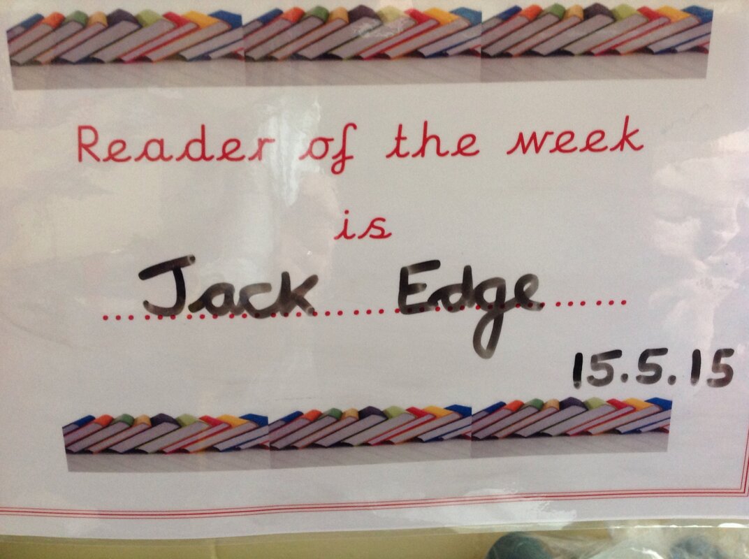 Image of Mrs Robinson's Reader of the week