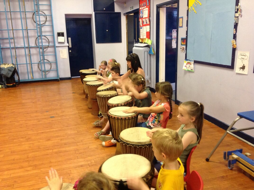 Image of Drumming in action!