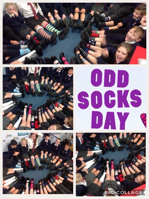 Image of Awesome in our odd socks