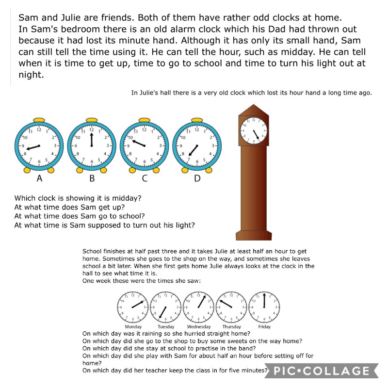 Image of The two clock challenge