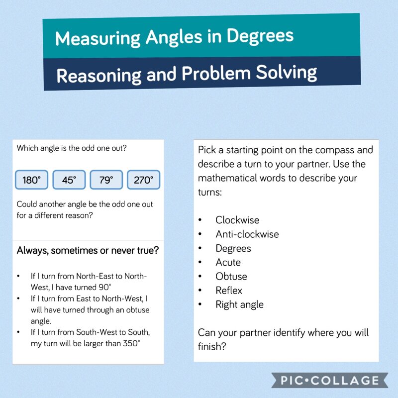 Image of Angles reasoning and problem solving