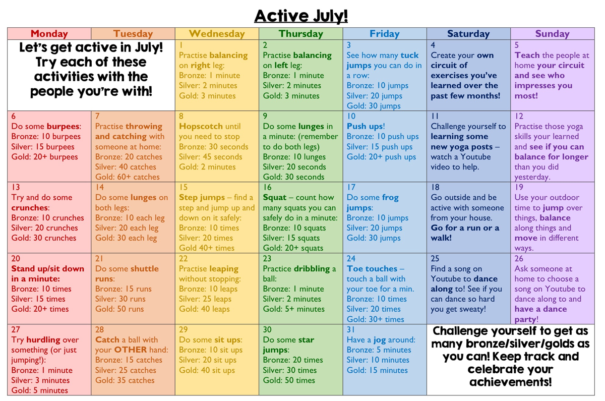 Image of Get active this month