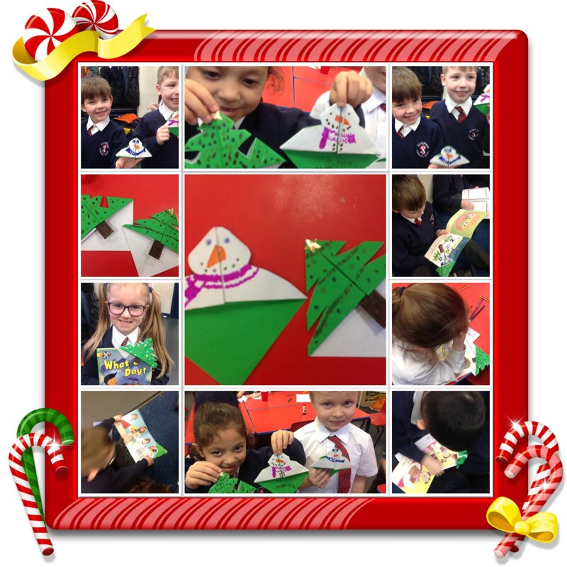 Image of Festive bookmarks to promote our love of reading