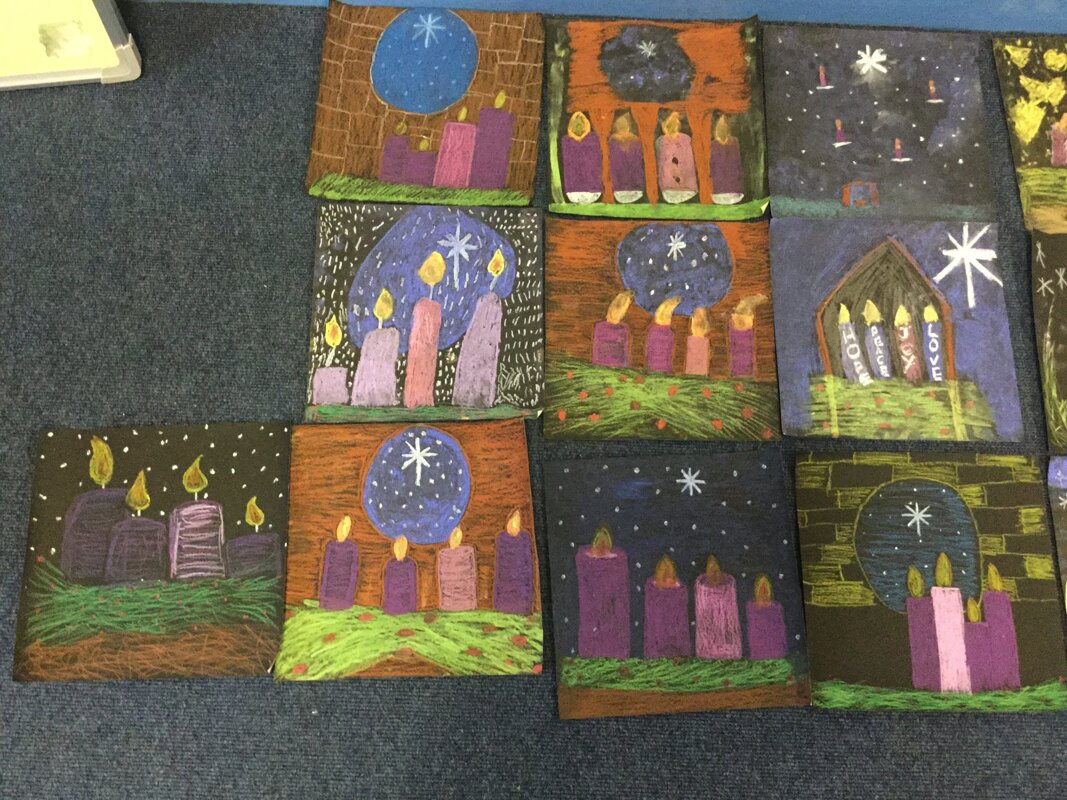 Image of Advent Candle Art (1) 