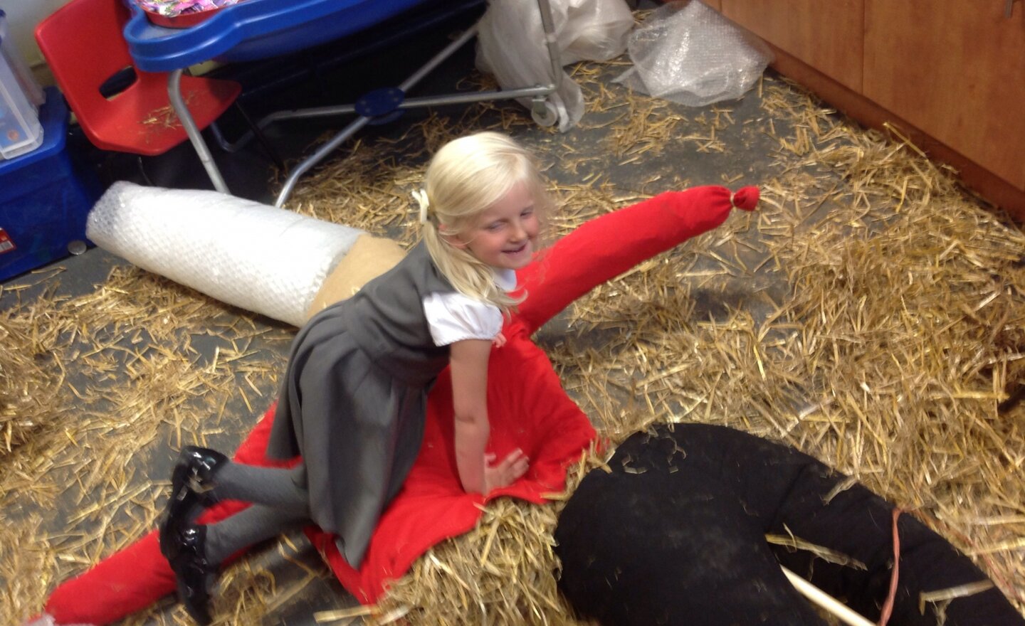 Image of Scarecrow Stuffing in Year 1!
