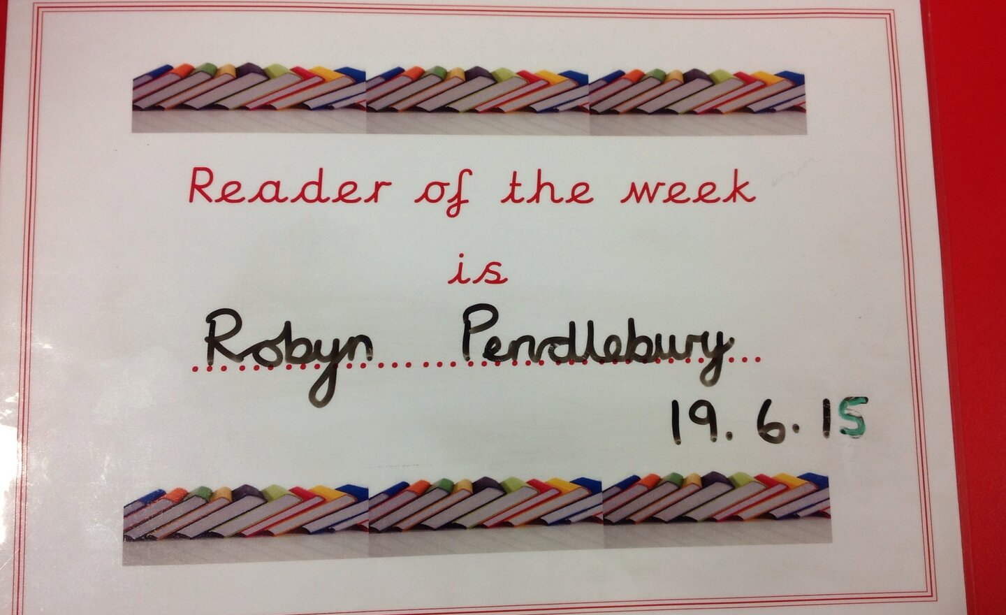 Image of Reader of the Week
