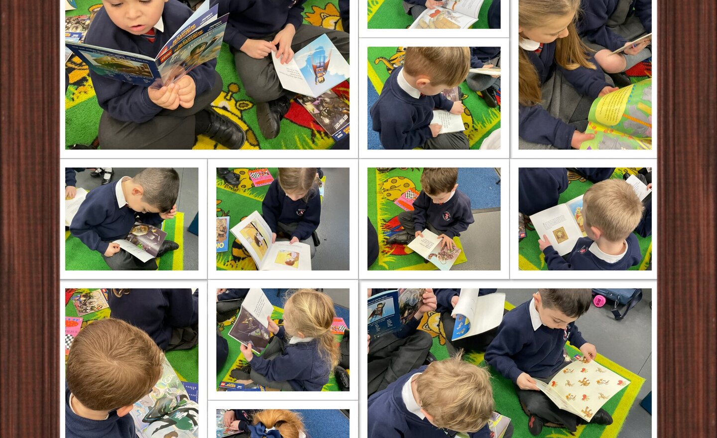Image of Reading for pleasure…Year 1 have been caught reading…