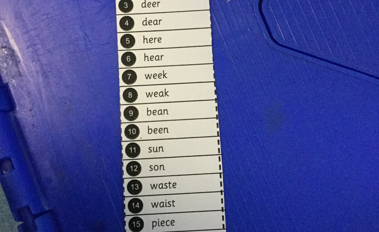 Image of Spelling for week beginning 24/3/17
