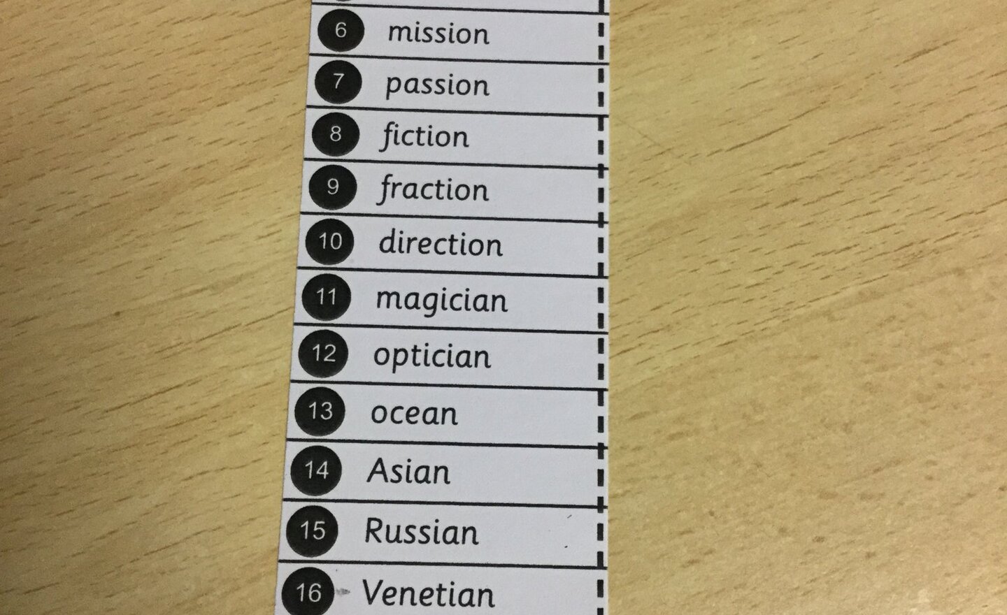 Image of Year 5 spellings for Friday 28th April