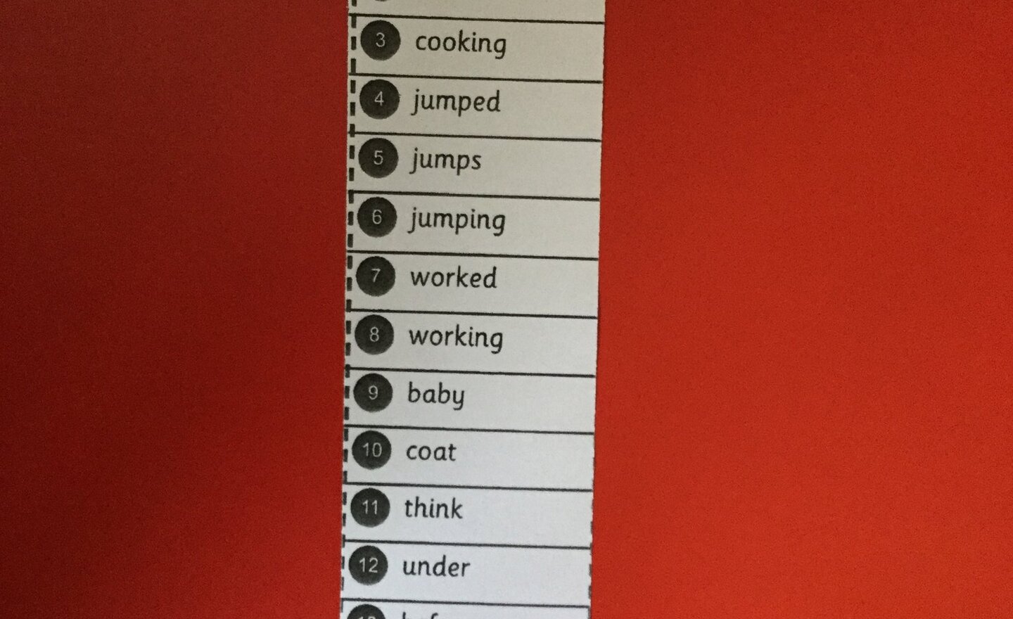 Image of Spellings and homework 