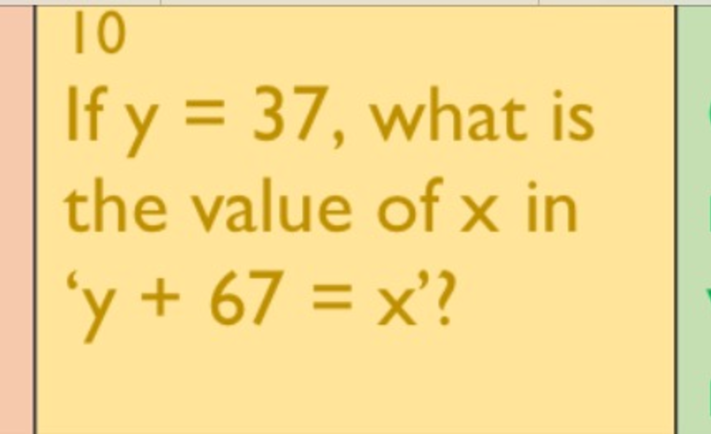 Image of Weekly maths 5