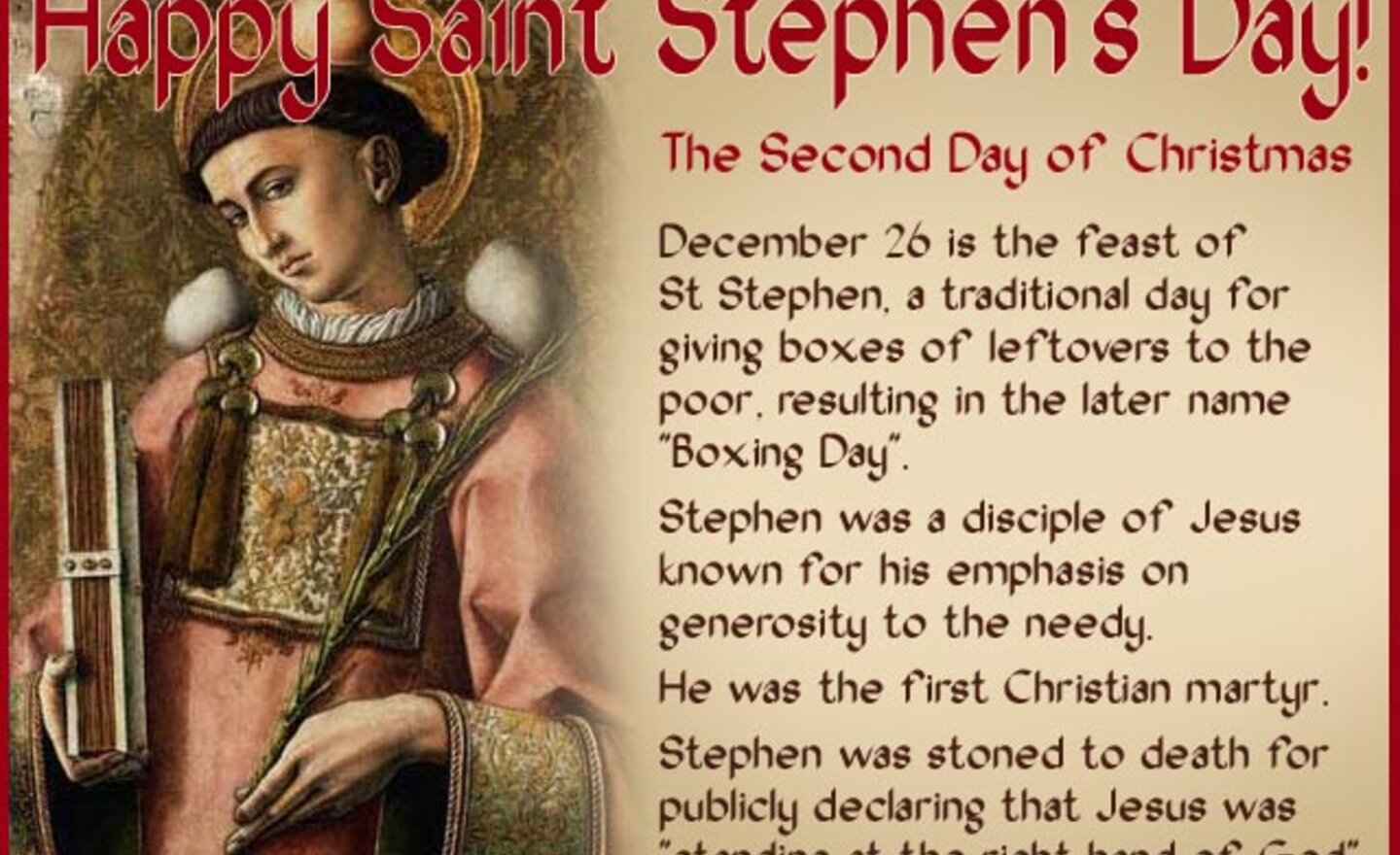 Image of Happy St. Stephen's Day