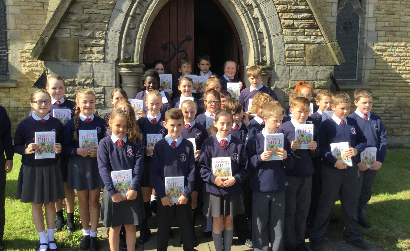 Image of Year 6 with Bibles