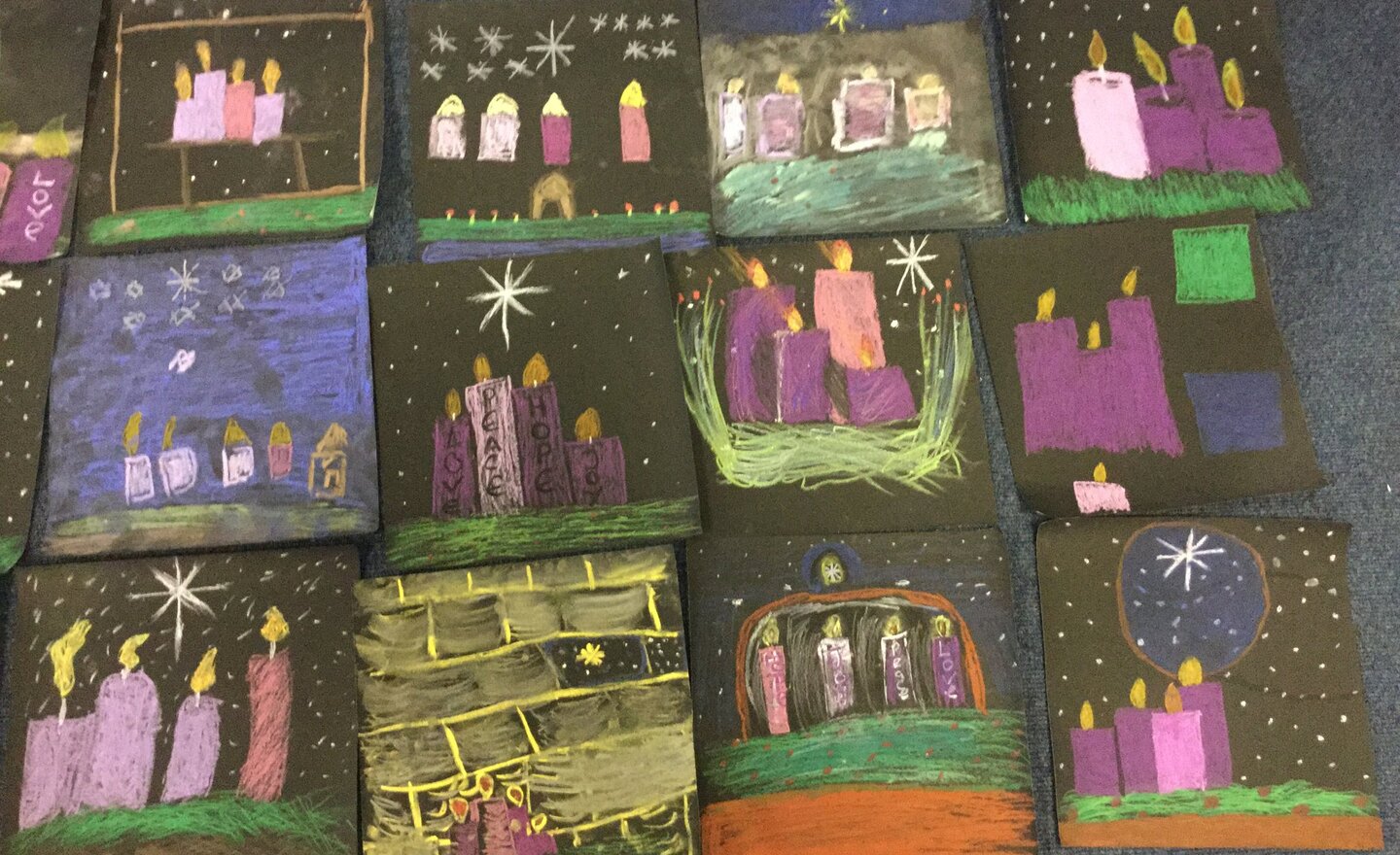 Image of Advent Candle Art (3) 